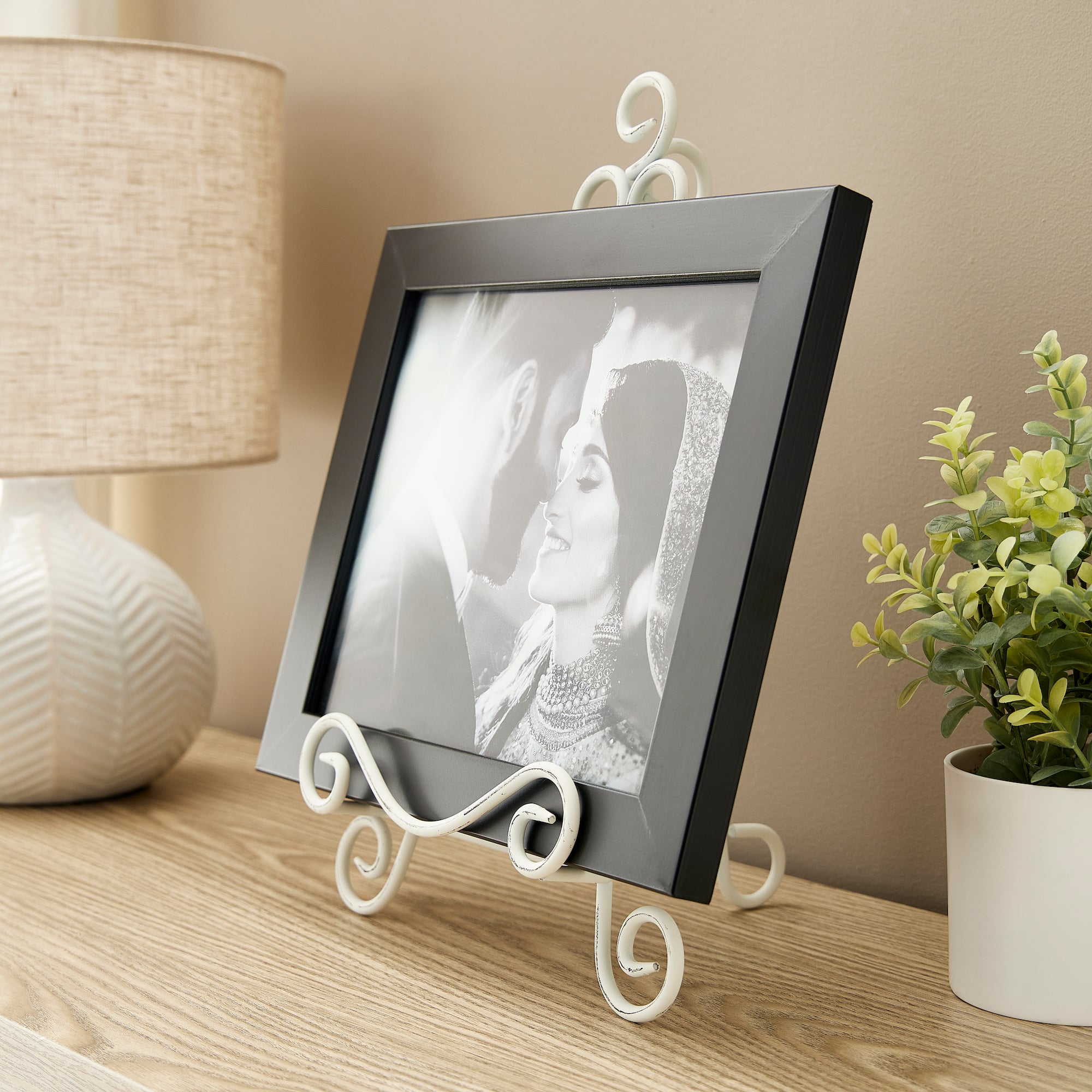 Distressed White Table Easel by Studio Décor®